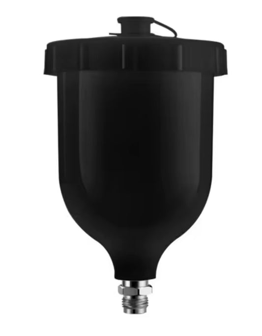 Paint cup in black M16x1,5mm 600ml